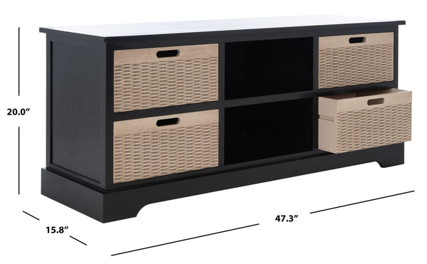 Safavieh Landers 4 Drawer Media Stand MED5704B