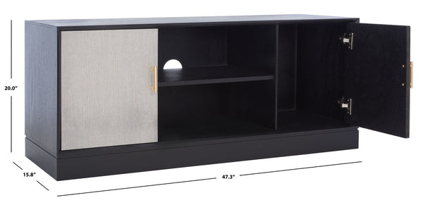 Safavieh Estella 2Dr 1 Shelf Media Stand MED5711B