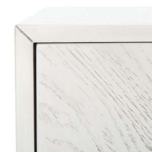 Ligia 2 Door Media Stand - Stylish Contemporary Design with Brass Accents and Hidden Cable Management