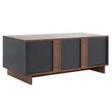 Safavieh Merrick Media Stand  Walnut / Black  MED9302A