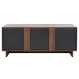 Safavieh Merrick Media Stand  Walnut / Black  MED9302A