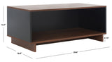 Safavieh Merrick Media Stand  Walnut / Black  MED9302A