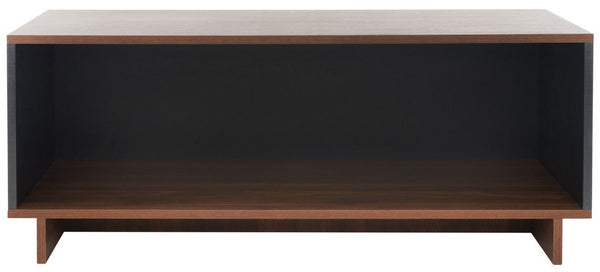 Safavieh Merrick Media Stand  Walnut / Black  MED9302A