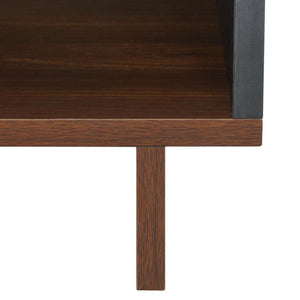 Safavieh Merrick Media Stand  Walnut / Black  MED9302A