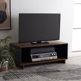 Safavieh Merrick Media Stand  Walnut / Black  MED9302A