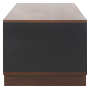 Safavieh Merrick Media Stand  Walnut / Black  MED9302A