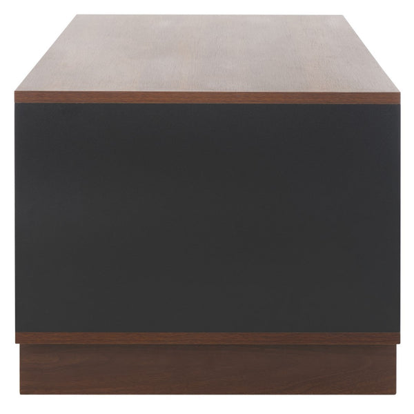 Safavieh Merrick Media Stand  Walnut / Black  MED9302A