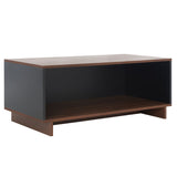 Safavieh Merrick Media Stand  Walnut / Black  MED9302A