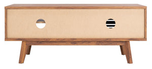 Safavieh Aurelio 2 Shelf Media Stand in Walnut MED9600A