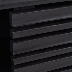 Safavieh Aurelio 2 Shelf Media Stand Black   Honeycomb/ Pb / Mdf/ Rubber Wood MED9600B