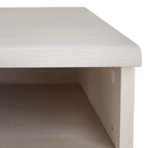 Safavieh Aurelio 2 Shelf Media Stand White   Honeycomb/ Pb / Mdf/ Rubber Wood MED9600C