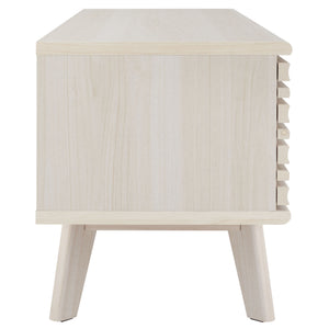 Safavieh Aurelio 2 Shelf Media Stand White   Honeycomb/ Pb / Mdf/ Rubber Wood MED9600C