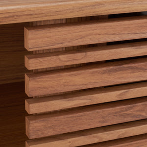 Safavieh Aurelio 2 Shelf Media Stand Oak Honeycomb/ Pb / Mdf/ Rubber Wood MED9600D