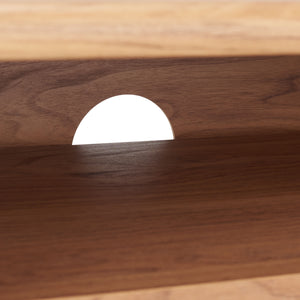 Safavieh Aurelio 2 Shelf Media Stand Oak Honeycomb/ Pb / Mdf/ Rubber Wood MED9600D