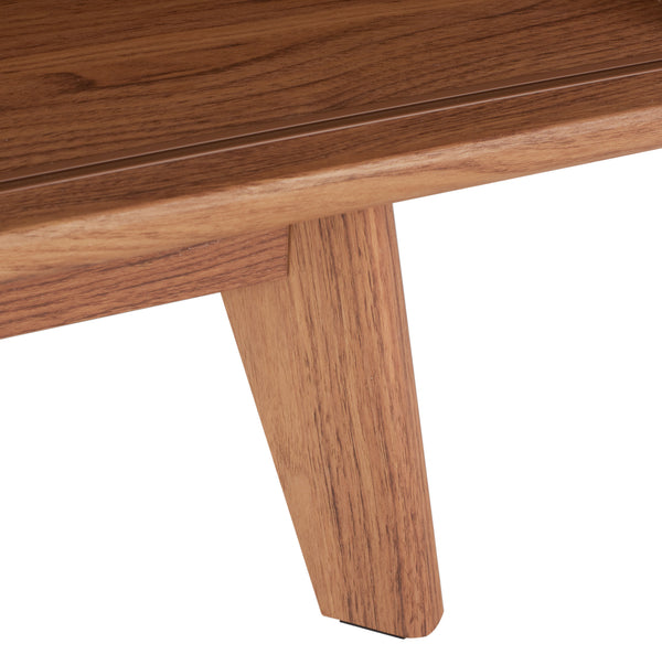 Safavieh Aurelio 2 Shelf Media Stand Oak Honeycomb/ Pb / Mdf/ Rubber Wood MED9600D