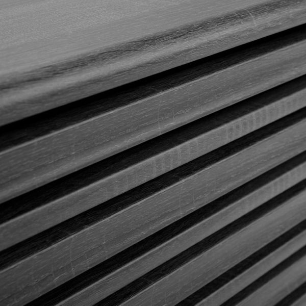 Safavieh Aurelio 2 Shelf Media Stand Distressed Black Honeycomb/ Pb / Mdf/ Rubber Wood MED9600E