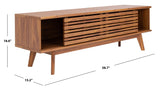 Safavieh Esma 2 Shelf Media Stand in Walnut MED9601A