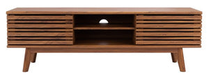 Safavieh Esma 2 Shelf Media Stand in Walnut MED9601A