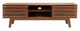 Safavieh Esma 2 Shelf Media Stand in Walnut MED9601A