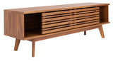 Safavieh Esma 2 Shelf Media Stand in Walnut MED9601A