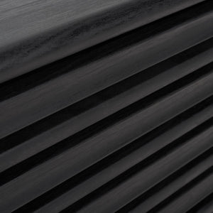 Safavieh Esma 2 Shelf Media Stand Black   Honeycomb/ Pb / Mdf/ Rubber Wood MED9601B