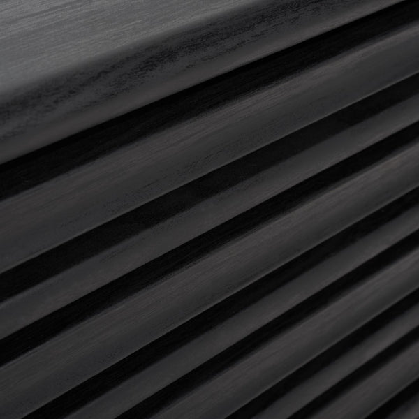 Safavieh Esma 2 Shelf Media Stand Black   Honeycomb/ Pb / Mdf/ Rubber Wood MED9601B