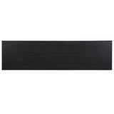 Safavieh Esma 2 Shelf Media Stand Black   Honeycomb/ Pb / Mdf/ Rubber Wood MED9601B