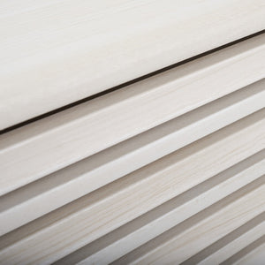 Safavieh Esma 2 Shelf Media Stand White   Honeycomb/ Pb / Mdf/ Rubber Wood MED9601C