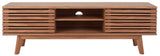 Safavieh Esma 2 Shelf Media Stand Oak Honeycomb/ Pb / Mdf/ Rubber Wood MED9601D