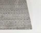 Chandra Rugs Melina 70% Viscose + 30% Wool Hand-Woven Contemporary Rug Grey/Silver 9' x 13'