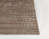 Chandra Rugs Melina 70% Viscose + 30% Wool Hand-Woven Contemporary Rug Brown/Silver 9' x 13'