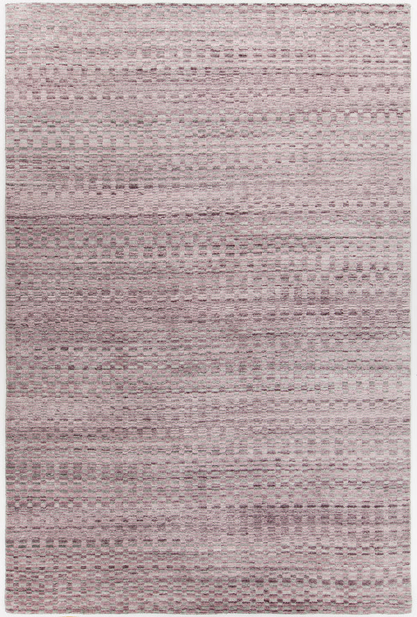 Chandra Rugs Melina 70% Viscose + 30% Wool Hand-Woven Contemporary Rug Pink/Silver 9' x 13'