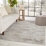 Jaipur Living Melo Collection MEL03 Wilmot 100% Polyester Machine Made Modern Stripes Rug RUG152808