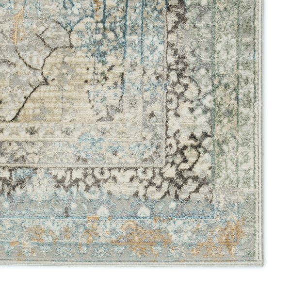 Jaipur Living Melo Collection MEL04 Thayer 100% Polyester Machine Made Updated Traditional Medallion Rug RUG152815