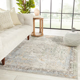 Jaipur Living Melo Collection MEL04 Thayer 100% Polyester Machine Made Updated Traditional Medallion Rug RUG152815