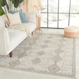 Jaipur Living Melo Collection MEL05 Roane 100% Polyester Machine Made Global Trellis Rug RUG152822