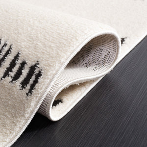 Safavieh Melody 114 Modern Power Loomed Rug Ivory / Black MEL114A-9