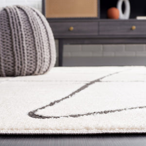 Safavieh Melody 120 Modern Power Loomed Rug Ivory / Black MEL120A-9