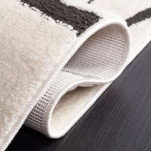 Safavieh Melody 120 Modern Power Loomed Rug Ivory / Black MEL120A-9