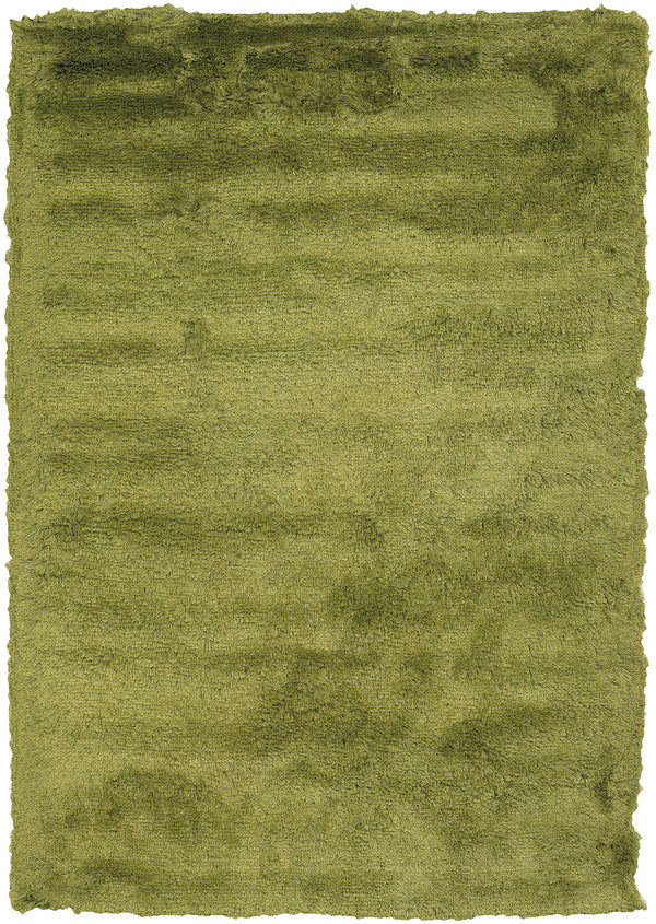 Chandra Rugs Mercury 100% Polyester Hand-Woven Contemporary Rug Green 9' x 13'