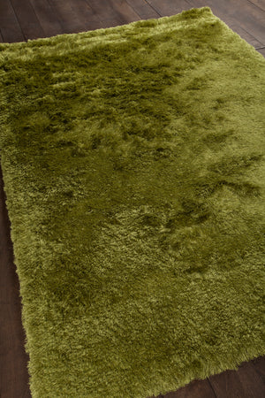 Chandra Rugs Mercury 100% Polyester Hand-Woven Contemporary Rug Green 9' x 13'