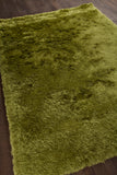 Chandra Rugs Mercury 100% Polyester Hand-Woven Contemporary Rug Green 9' x 13'