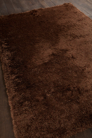 Chandra Rugs Mercury 100% Polyester Hand-Woven Contemporary Rug Brown 9' x 13'