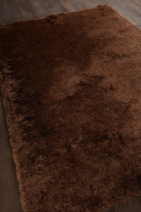 Chandra Rugs Mercury 100% Polyester Hand-Woven Contemporary Rug Brown 9' x 13'