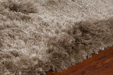 Chandra Rugs Mercury 100% Polyester Hand-Woven Contemporary Rug Beige 9' x 13'