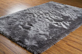 Chandra Rugs Mercury 100% Polyester Hand-Woven Contemporary Rug Grey 9' x 13'