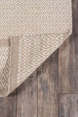 Momeni Mesa MES-9 Hand Woven Contemporary Striped Indoor Area Rug Beige 9' x 12' MESA0MES-9BGE90C0