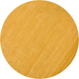 Chandra Rugs Metro 100% Wool Hand-Tufted Contemporary Rug Orange/Yellow 7'9 Round