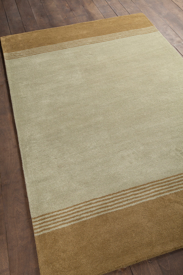 Chandra Rugs Metro 100% Wool Hand-Tufted Contemporary Rug Green 7'9 Round