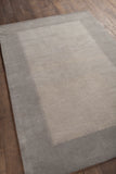 Chandra Rugs Metro 100% Wool Hand-Tufted Contemporary Rug Grey 7'9 Round